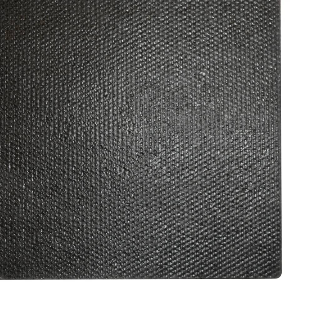 Dørmatte svart 100x300 cm tuftet kokosfiber