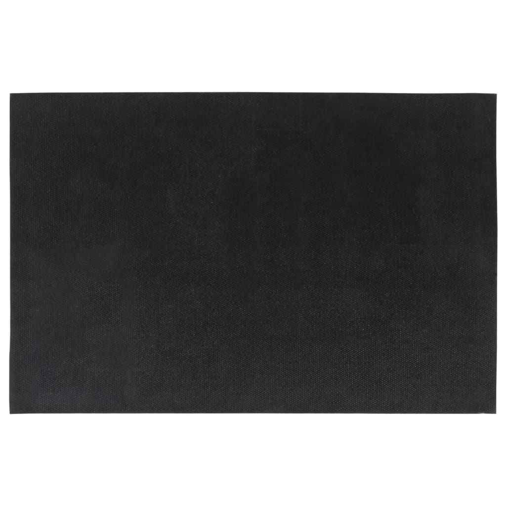 Dørmatter 5 stk mørkegrå 40x60 cm tuftet kokosfiber