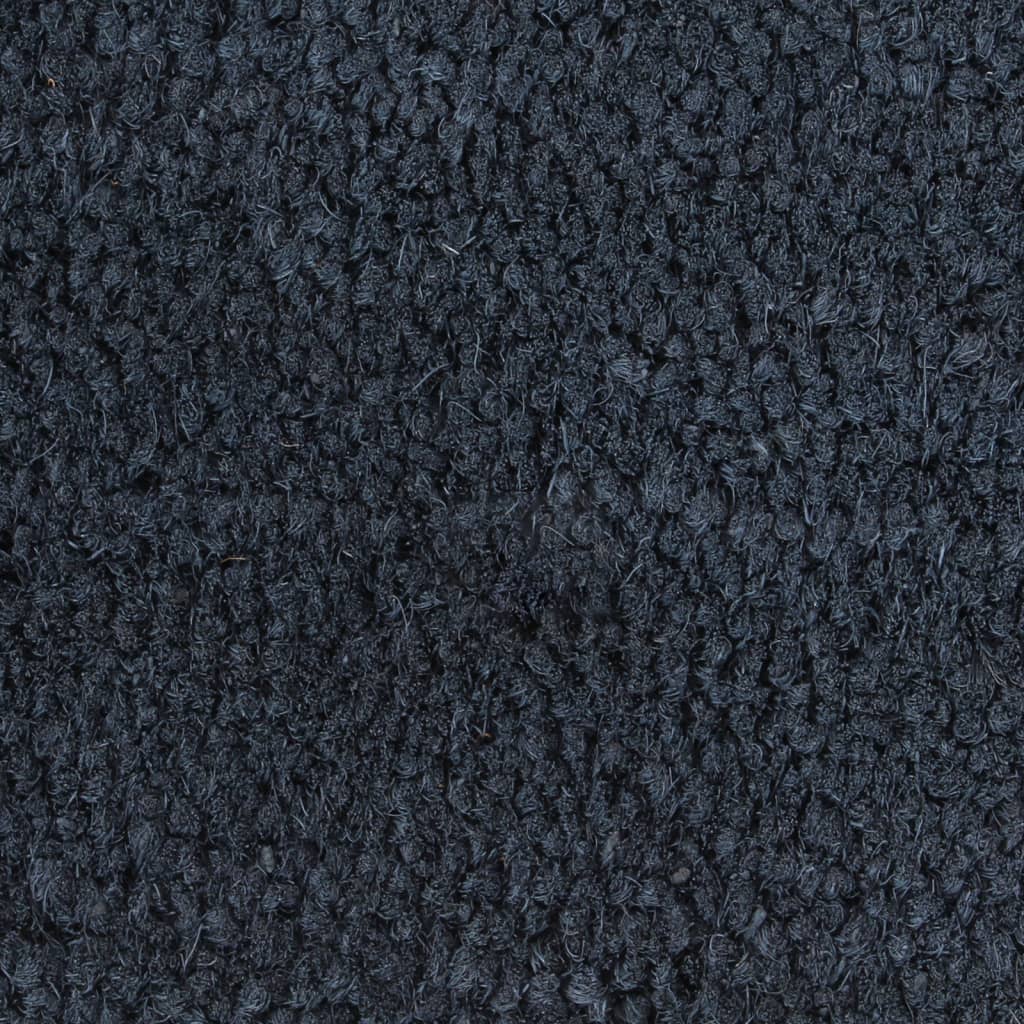 Dørmatter 5 stk mørkegrå 40x60 cm tuftet kokosfiber