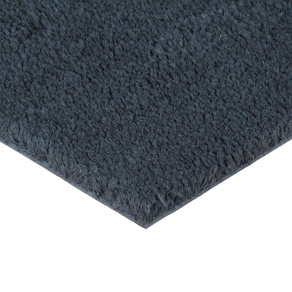 Dørmatte mørkegrå 100x300 cm tuftet kokosfiber