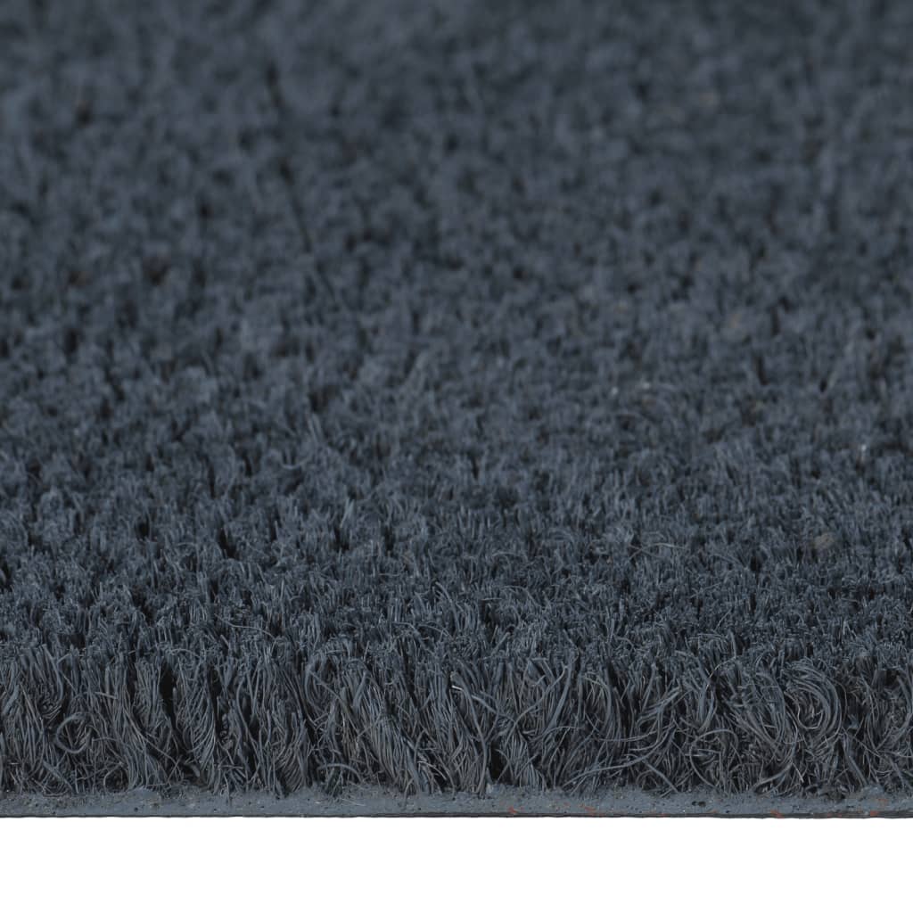 Dørmatte mørkegrå 100x300 cm tuftet kokosfiber