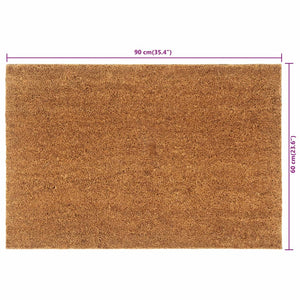 Dørmatte naturlig 60x90 cm tuftet kokosfiber