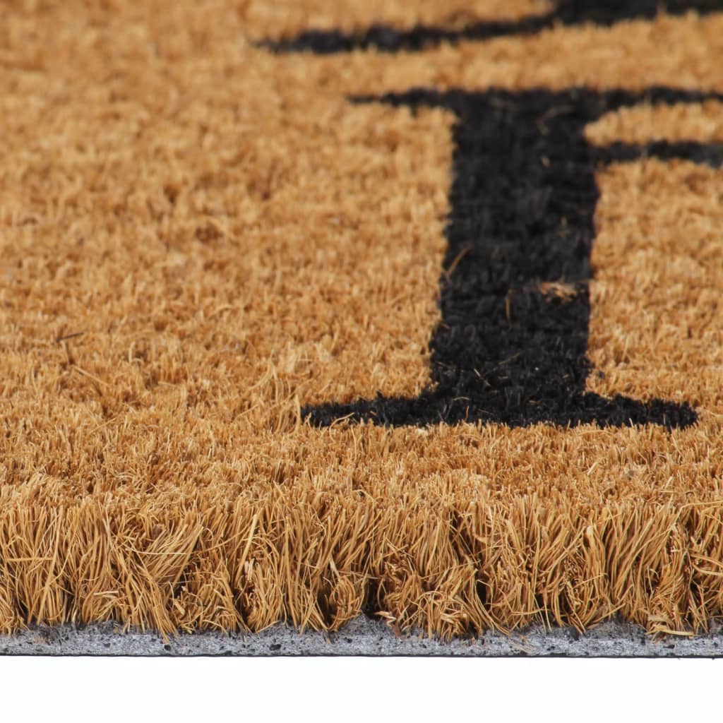 Dørmatte naturlig 45x75 cm tuftet kokosfiber