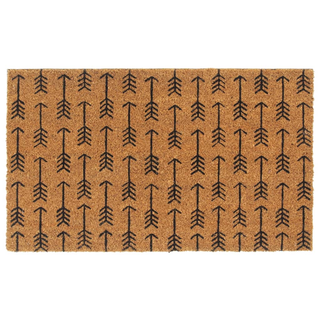 Dørmatte naturlig 45x75 cm tuftet kokosfiber