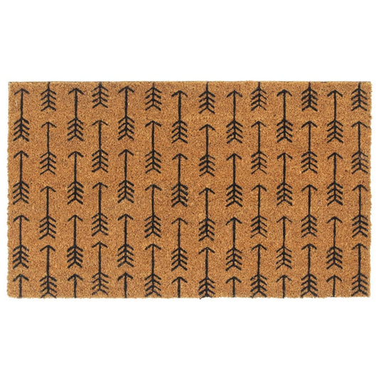 Dørmatte naturlig 45x75 cm tuftet kokosfiber