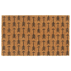 Dørmatte naturlig 45x75 cm tuftet kokosfiber