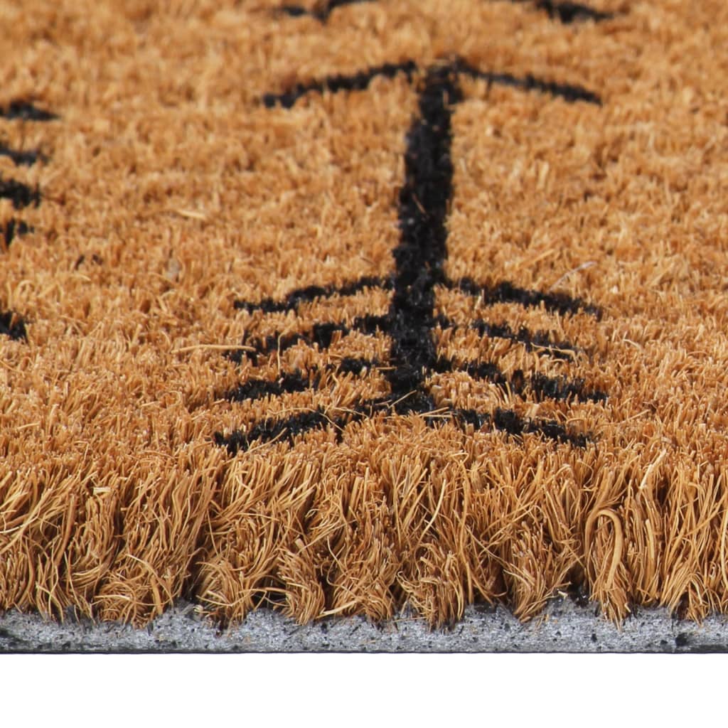 Dørmatte naturlig 45x75 cm tuftet kokosfiber