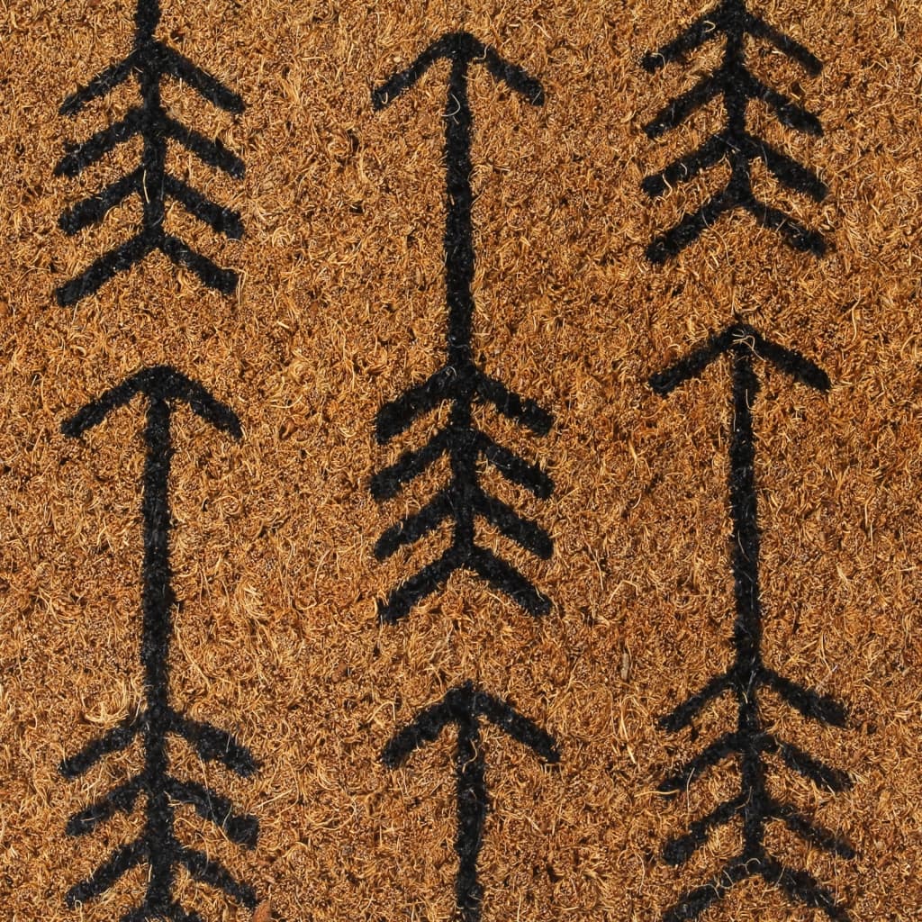 Dørmatte naturlig 45x75 cm tuftet kokosfiber