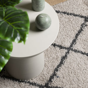 Thick carpet PAMPLONA high pile modern beige anthracite 240x340 cm
