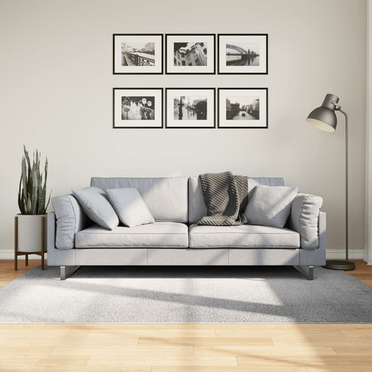 Rug IZA kort luv skandinavisk utseende grå 140x200 cm