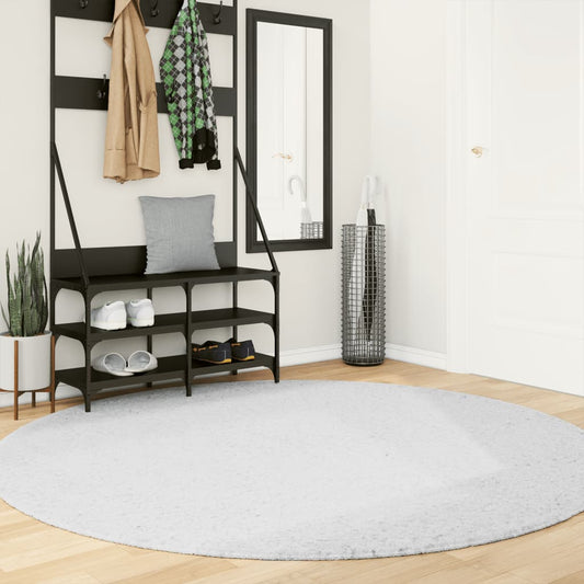 Teppe OVIEDO kort luv grå Ø 200 cm