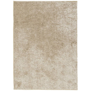 Teppe ISTAN med lang luv skinnende utseende beige 200x280 cm