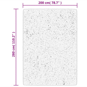Teppe ISTAN med lang luv skinnende utseende beige 200x280 cm