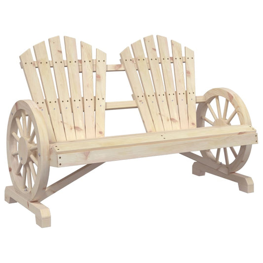 Adirondack garden chair 2-seater solid spruce wood
