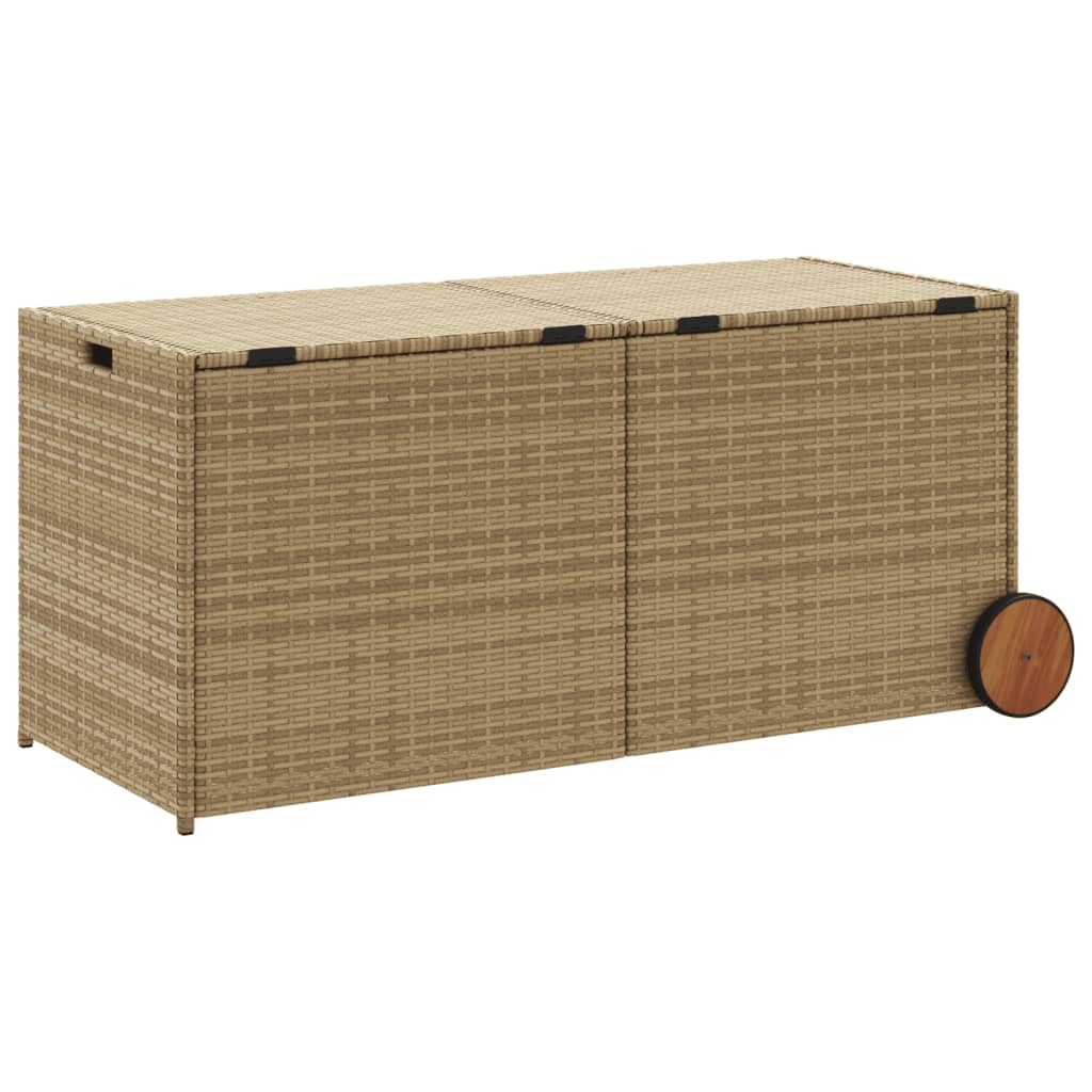 Pillowcase with wheels mixed beige 283L cm poly rattan