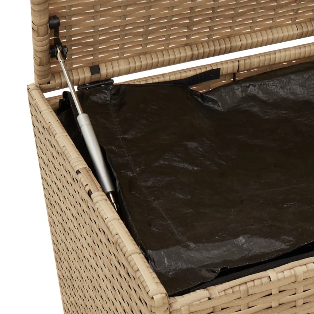 Pillowcase with wheels mixed beige 283L cm poly rattan