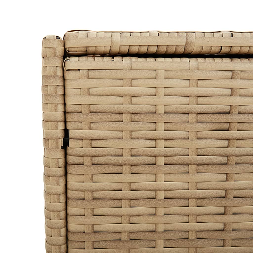 Pillowcase with wheels mixed beige 283L cm poly rattan