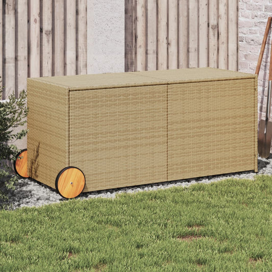 Pillowcase with wheels mixed beige 283L cm poly rattan
