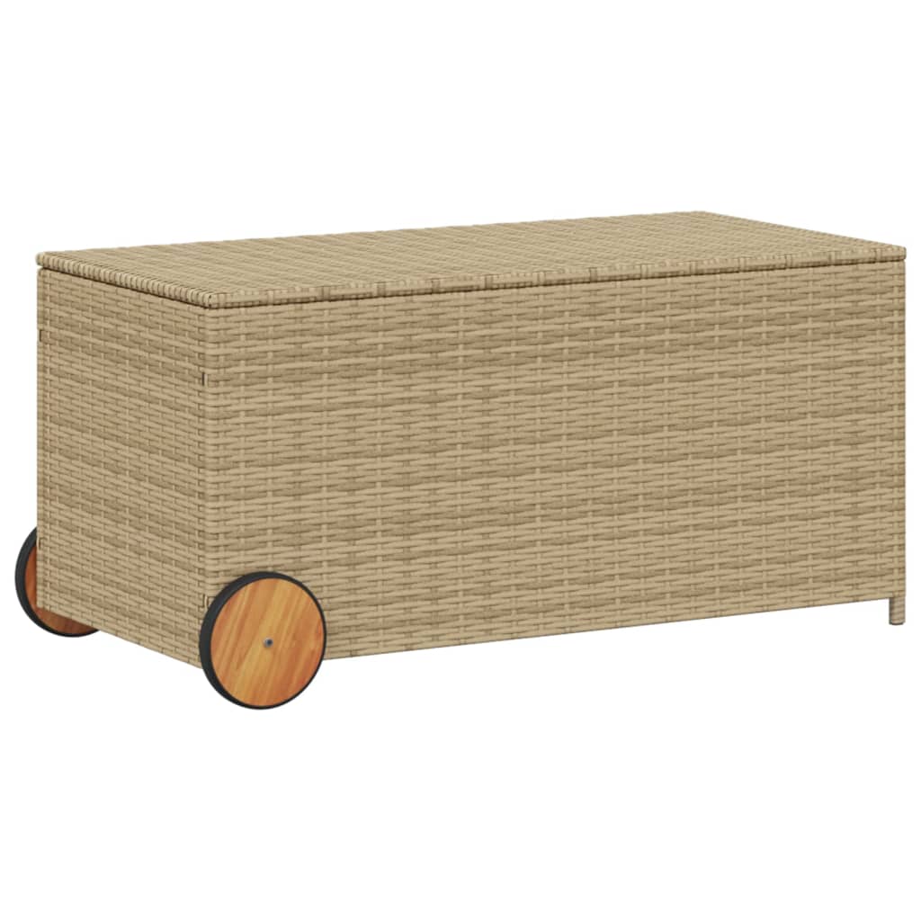 Pillowcase with wheels mixed beige 190L cm poly rattan