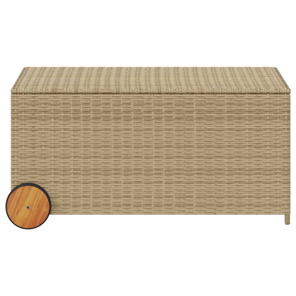 Pillowcase with wheels mixed beige 190L cm poly rattan