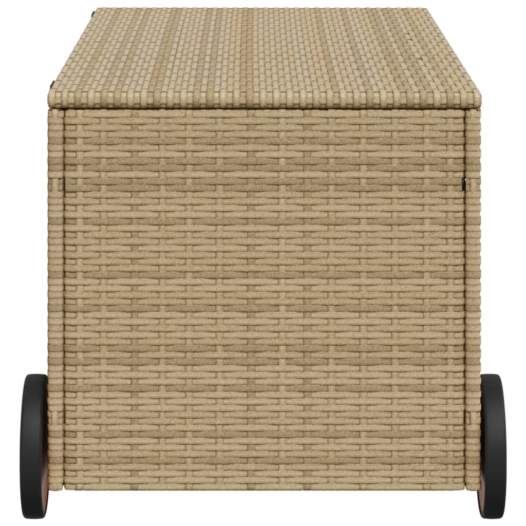 Pillowcase with wheels mixed beige 190L cm poly rattan