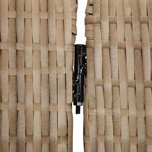 Romdeler 3 paneler beige polyrotting