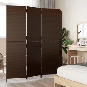 Romdeler 4 paneler brun polyrotting
