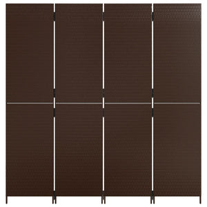 Romdeler 4 paneler brun polyrotting