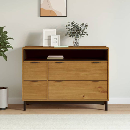 Kommode FLAM 110x40x80 cm heltre furu