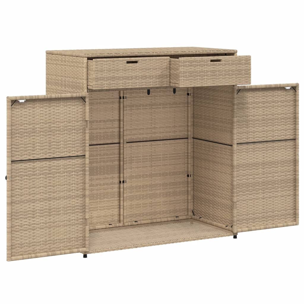 Cushion case beige 105x55x113 cm poly rattan