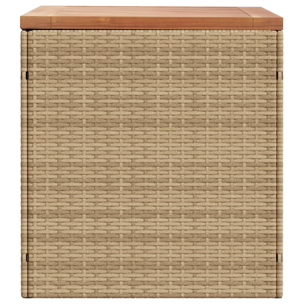 Cushion case beige 110x50x54 cm poly rattan acacia