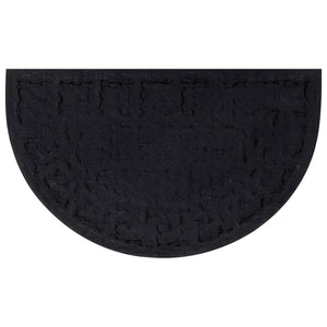 Dørmatte halvrund 45x75 cm gummi og kokosfiber