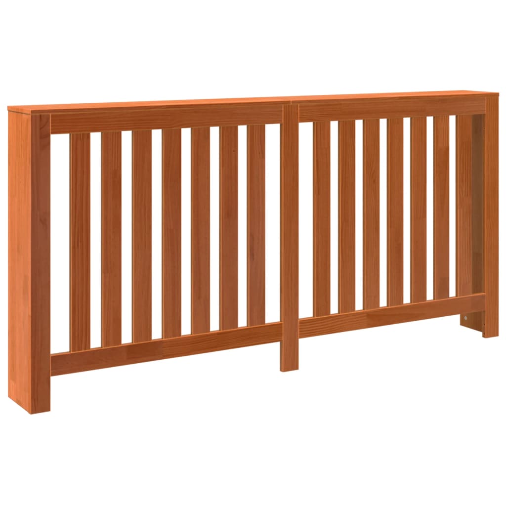 Radiatordeksel voksbrun 169x19x84 cm heltre furu