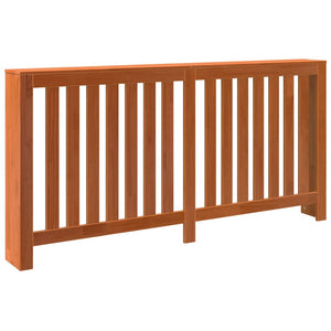 Radiatordeksel voksbrun 169x19x84 cm heltre furu