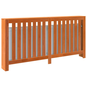 Radiatordeksel voksbrun 169x19x84 cm heltre furu