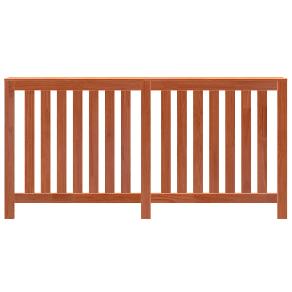 Radiatordeksel voksbrun 169x19x84 cm heltre furu