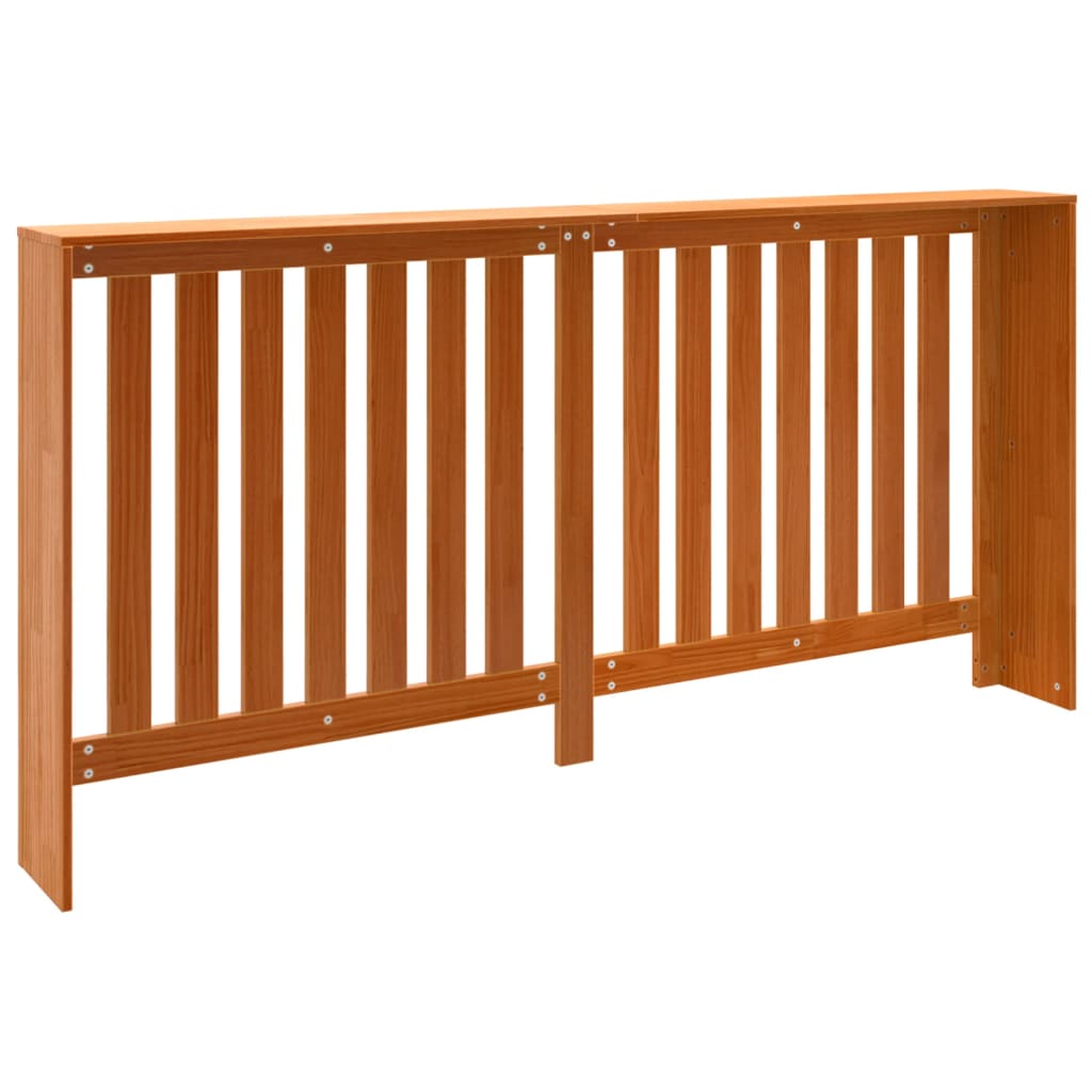 Radiatordeksel voksbrun 169x19x84 cm heltre furu