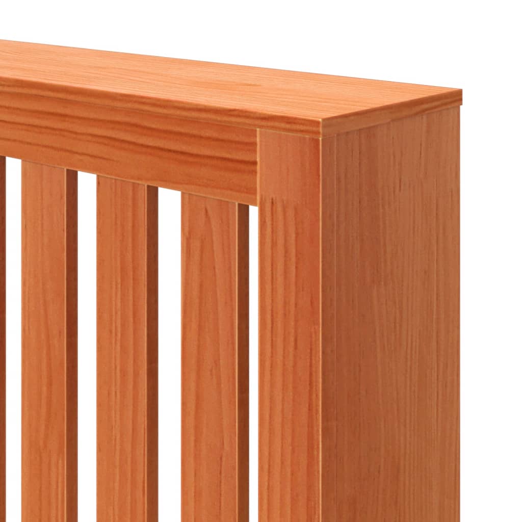 Radiatordeksel voksbrun 169x19x84 cm heltre furu