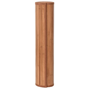 Teppe rektangulær naturell 100x1000 cm bambus