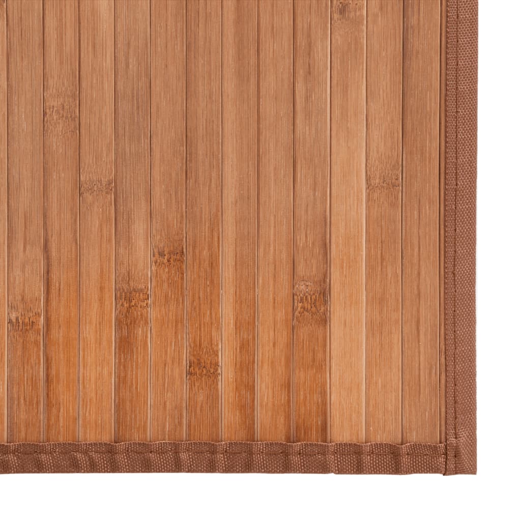 Teppe rektangulær naturell 100x1000 cm bambus