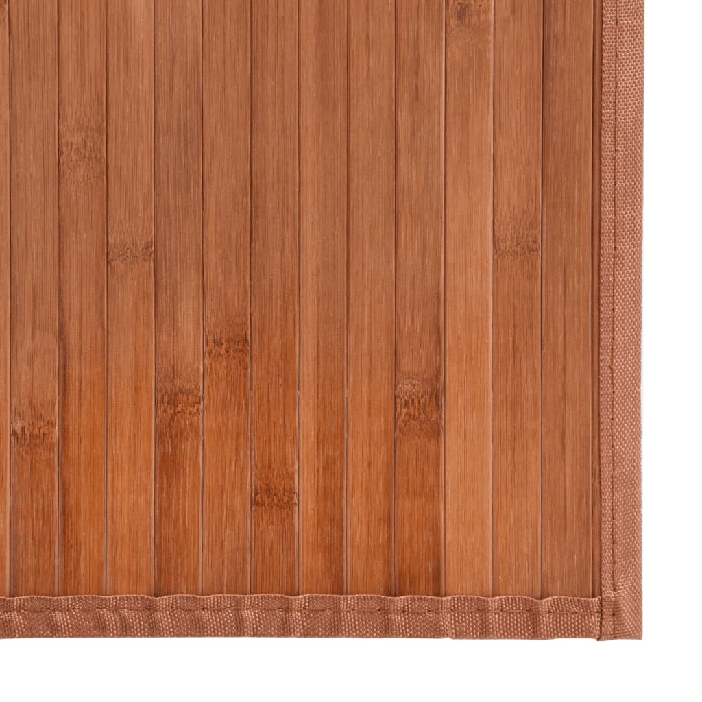 Teppe rektangulær brun 100x1000 cm bambus