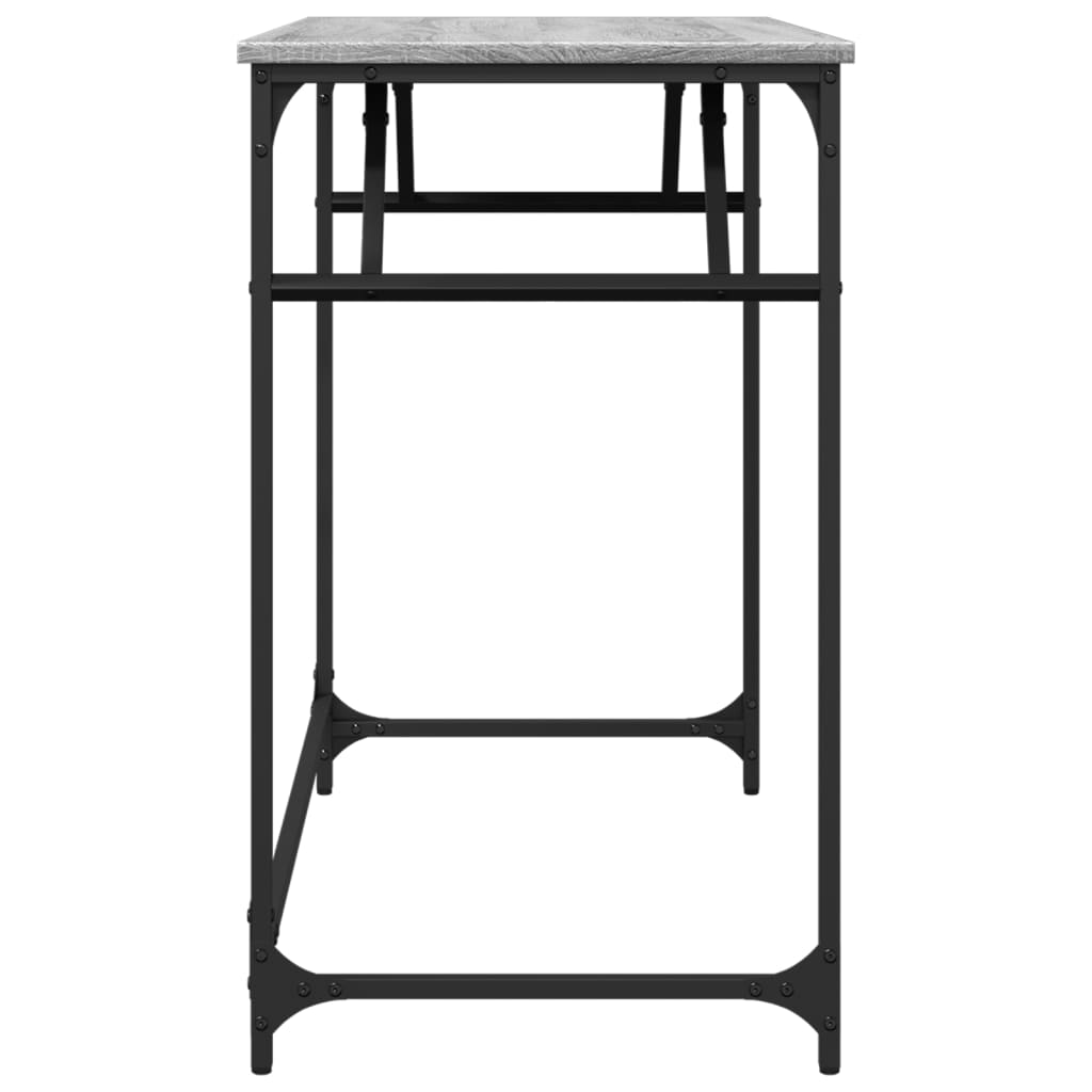 Bord grå sonoma 100x45x76 cm konstruert tre pulverlakkert stål