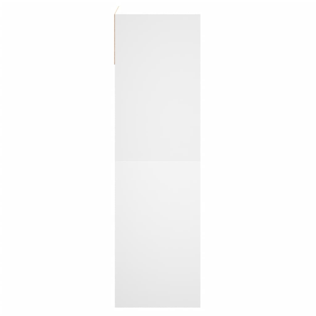 Skohylle hvit 60x34x116 cm konstruert tre