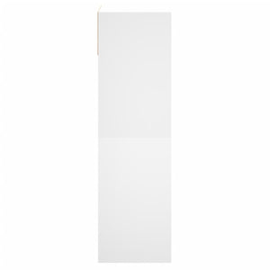 Skohylle hvit 60x34x116 cm konstruert tre