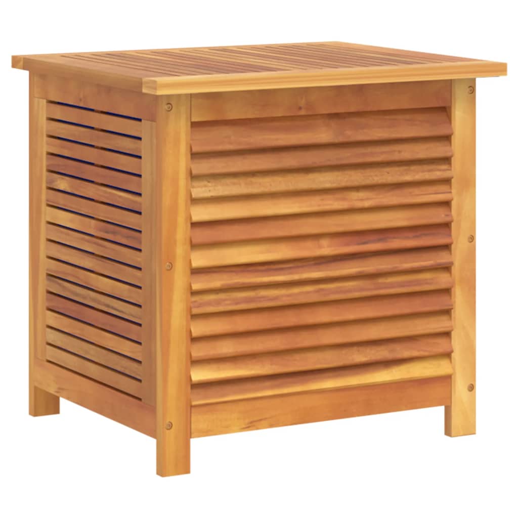 Pillow box with slats 60x50x56 cm solid acacia wood