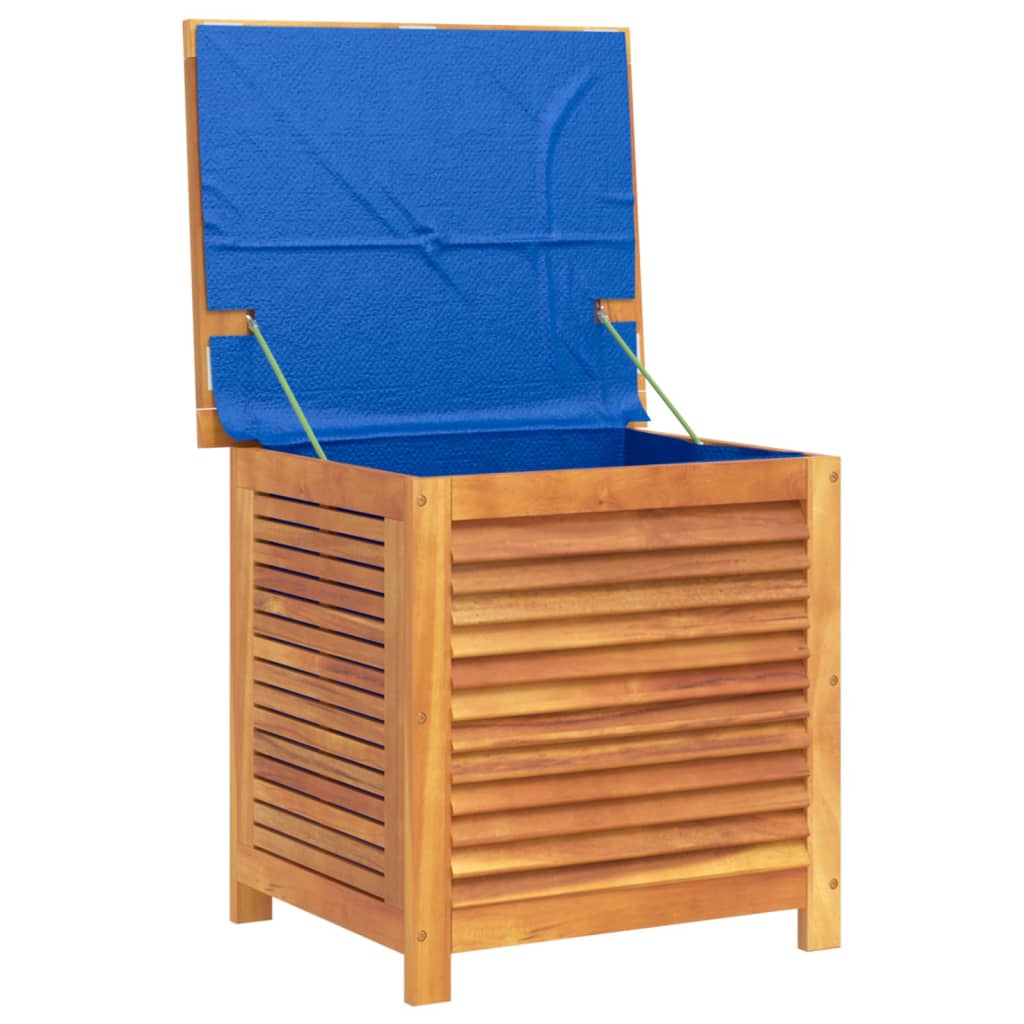 Pillow box with slats 60x50x56 cm solid acacia wood