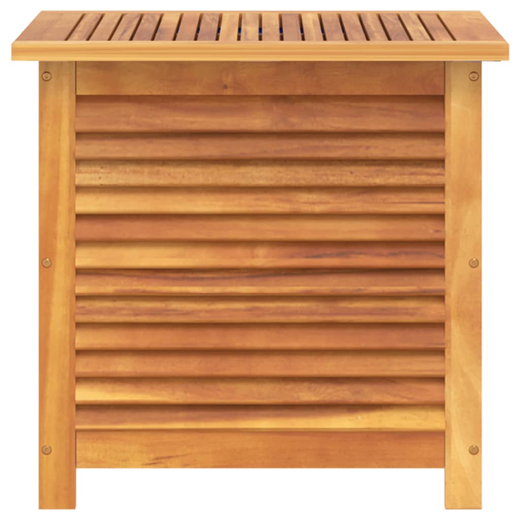 Pillow box with slats 60x50x56 cm solid acacia wood