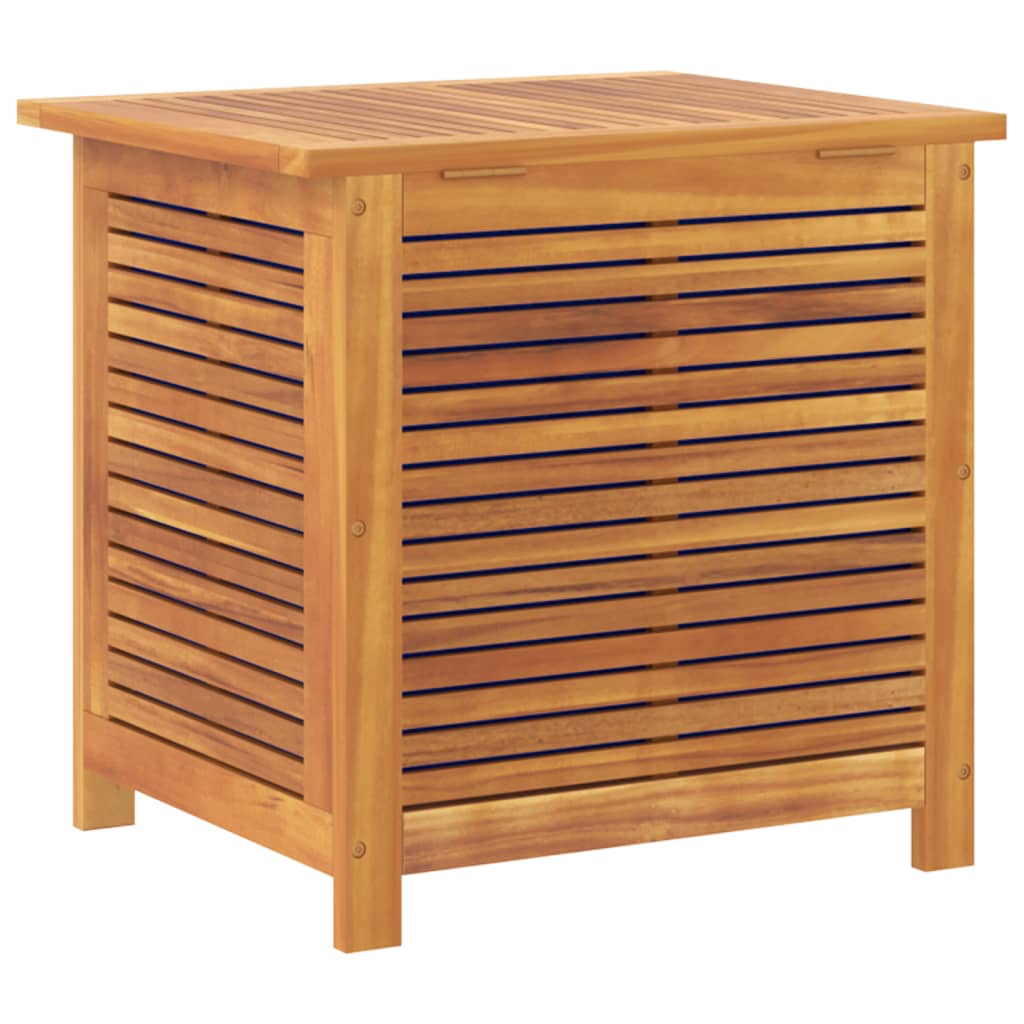 Pillow box with slats 60x50x56 cm solid acacia wood
