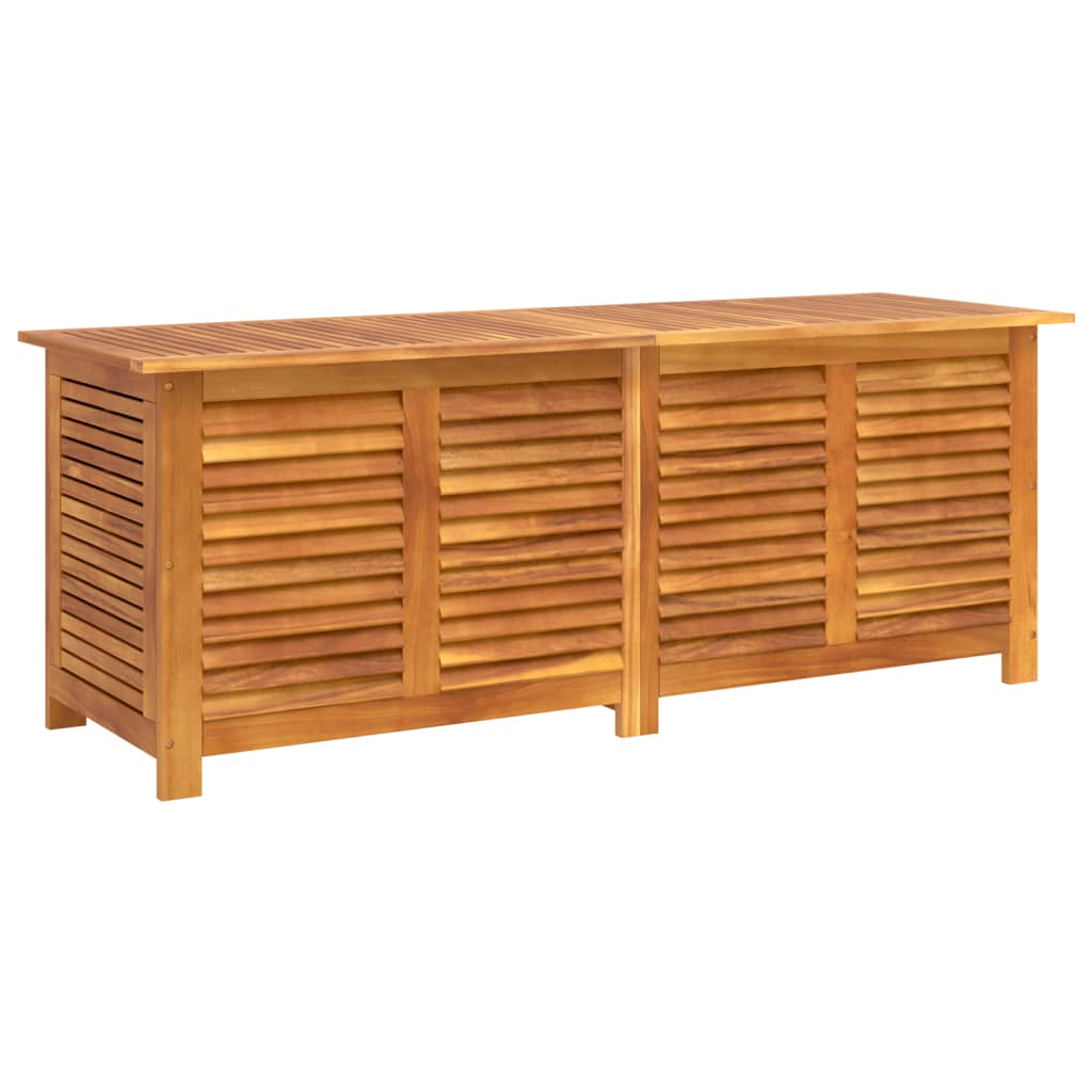 Pillow box with slats 150x50x56 cm solid acacia wood