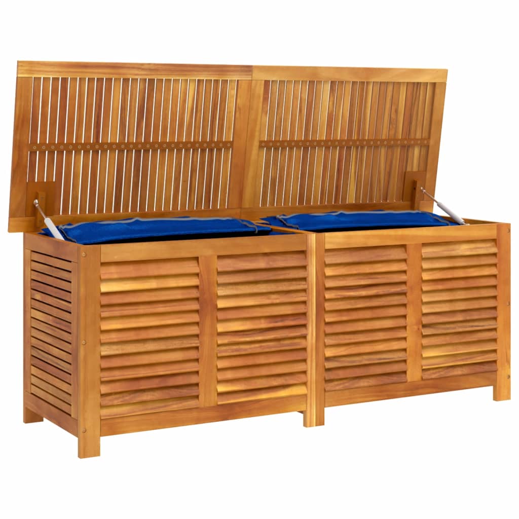Pillow box with slats 150x50x56 cm solid acacia wood